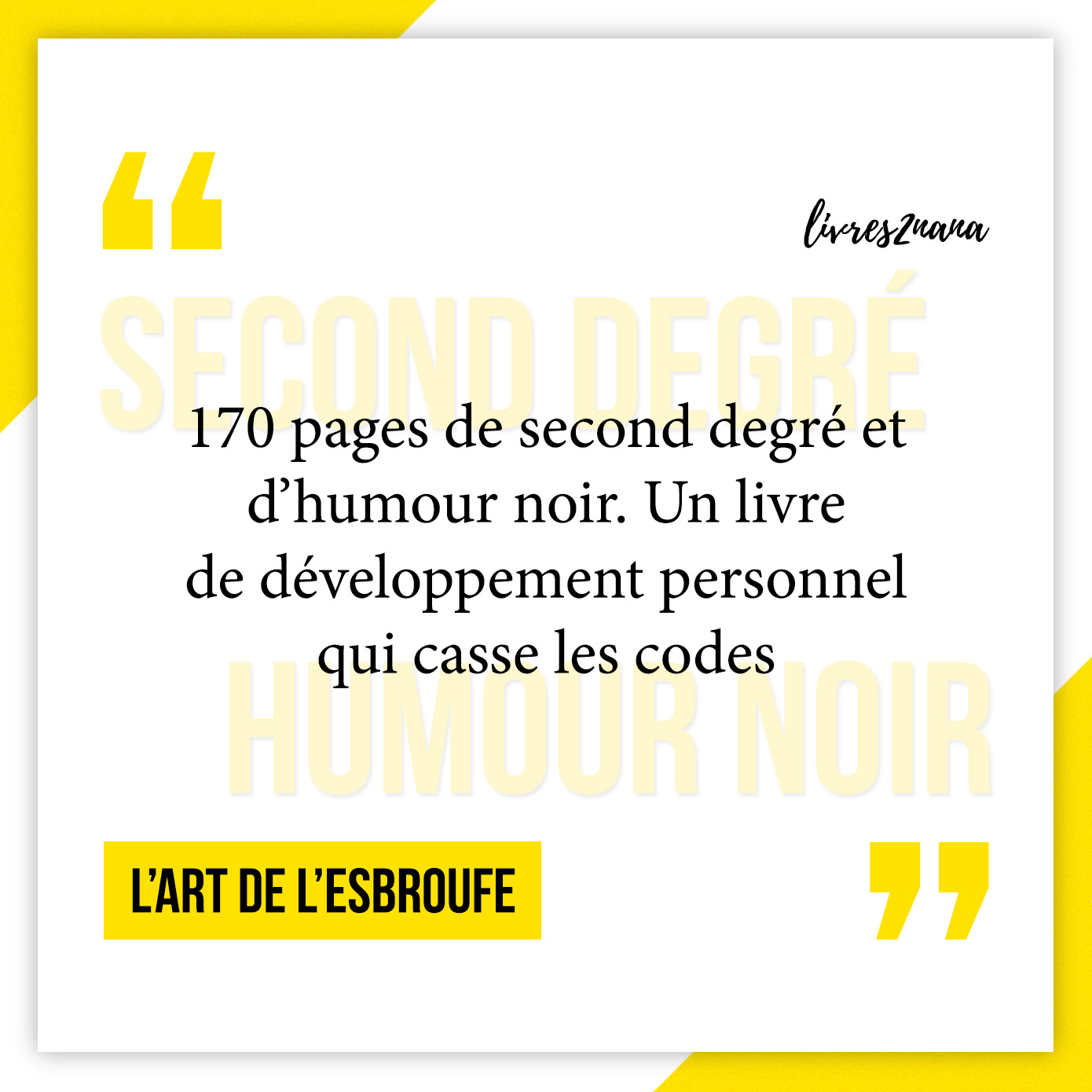 Avis lecture de L'art de l'esbroufe : le livre pour briller en société !